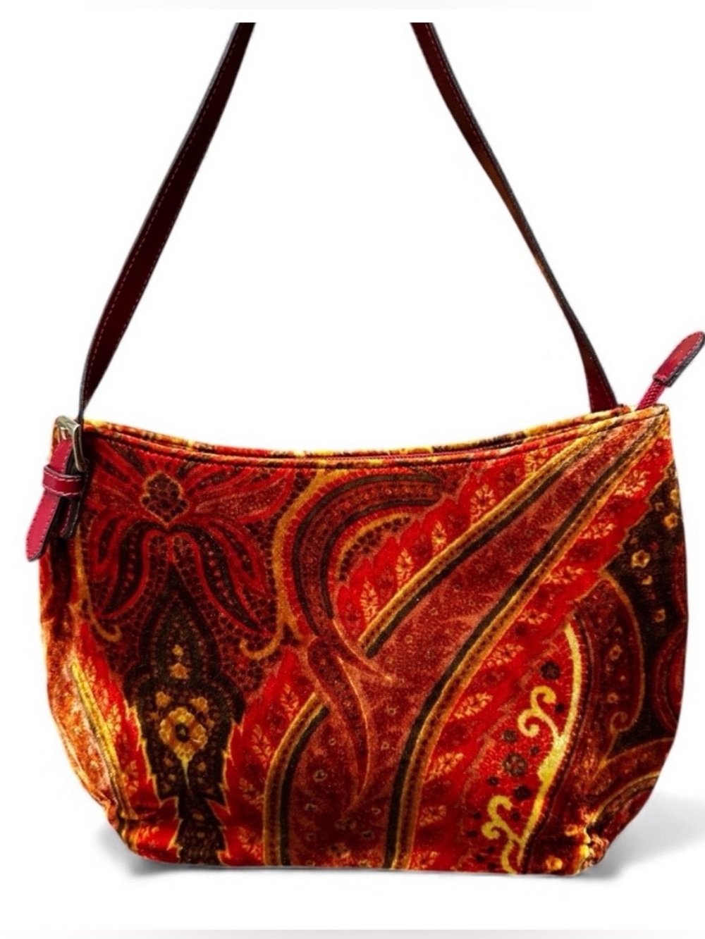 ETRO Milano Y2K velvet paisley bag made in Italy with COA and dust bag